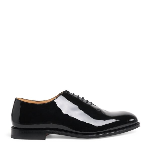 Patent Leather Whole Cut Oxford Shoes