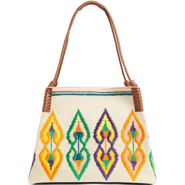 Medium Canvas Libra Shoulder Bag