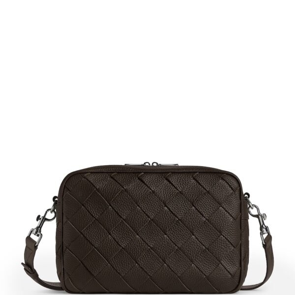 Medium Leather Intrecciato Camera Bag