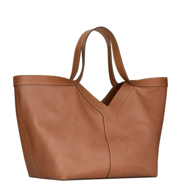 Leather Y Tote Bag