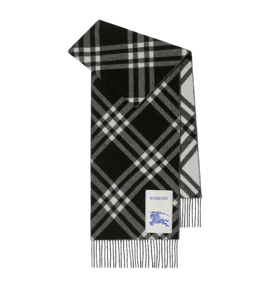 cb7f94551ed447b8fed599beef4fb6ae Cashmere Check Scarf - Image 1
