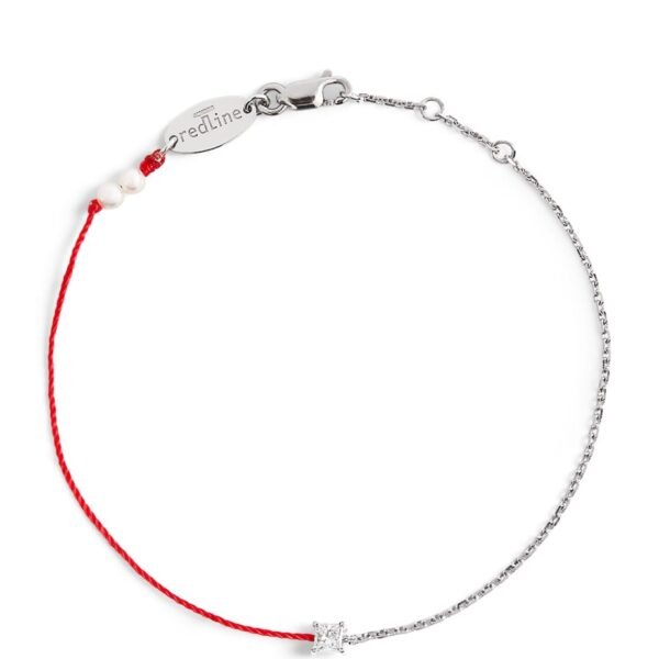 White Gold and Diamond Royal String Bracelet