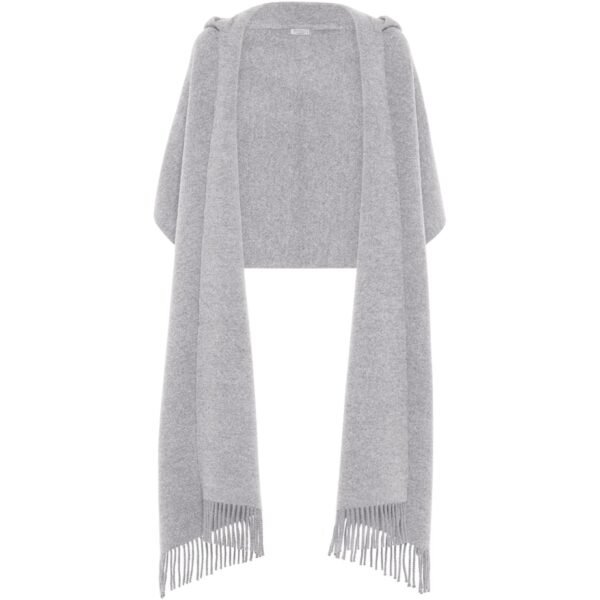 Wool-Cashmere Hood Scarf