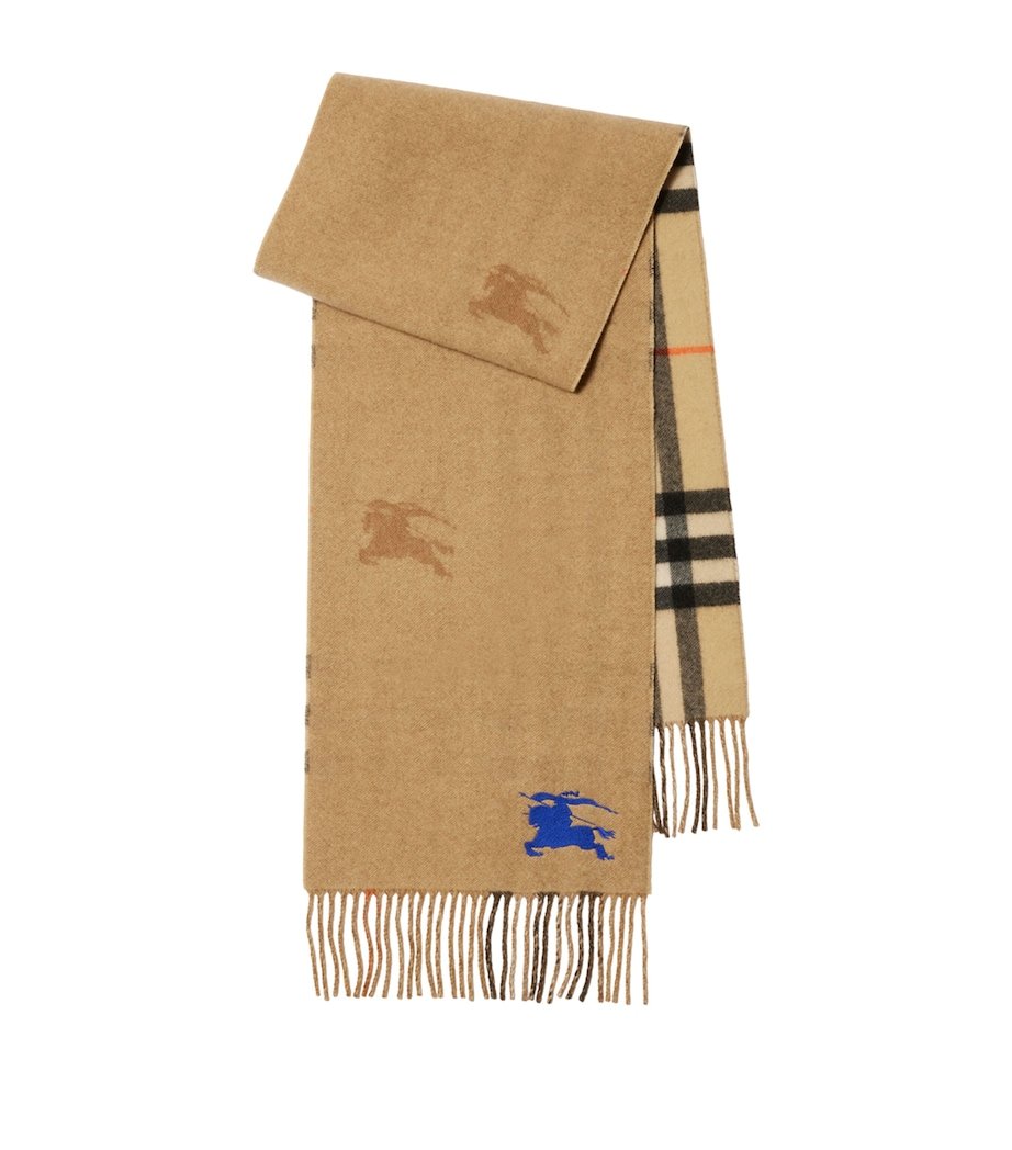 e1ca3c76d6c8ef7f2af6d4fd3c38f191 Cashmere Reversible Check EKD Scarf - Image 1