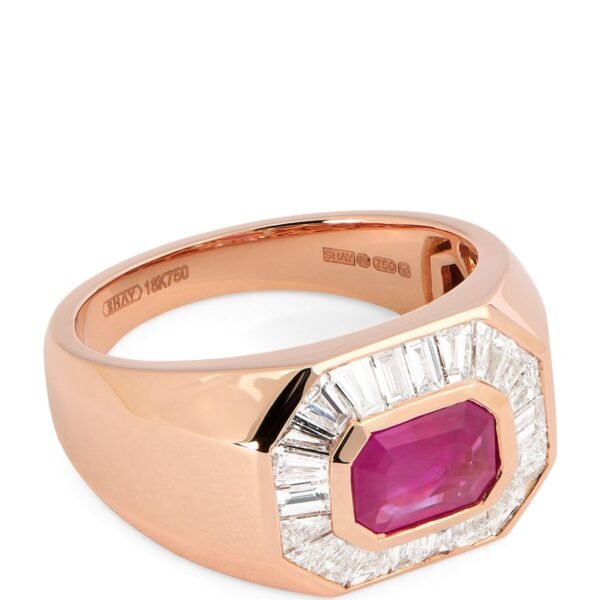 Rose Gold, Diamond and Ruby Championship Ring