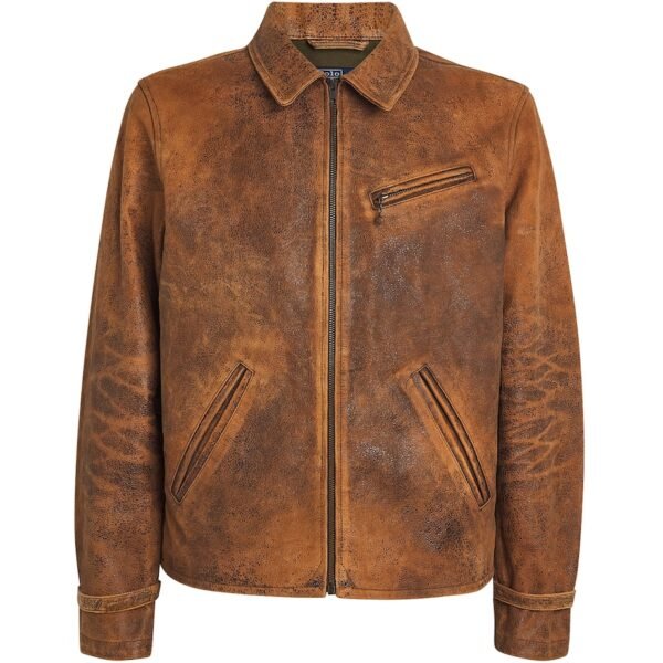 Leather Newsboy Jacket