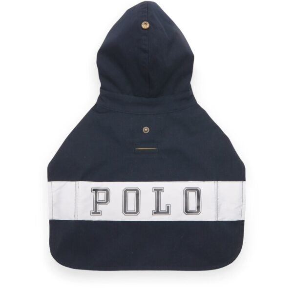 Canvas Hooded Polo Dog Raincoat (XS)
