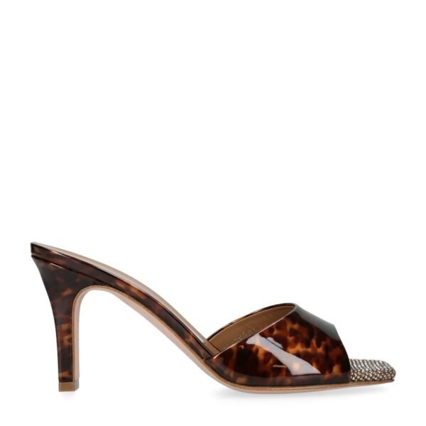 Patent Leather Yasmin Heeled Mules 85