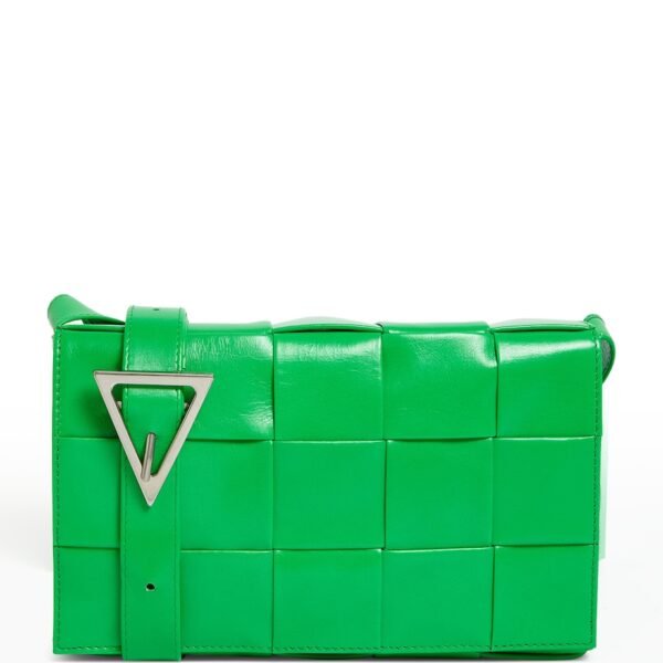 Leather Intreccio Cassette Cross-Body Bag