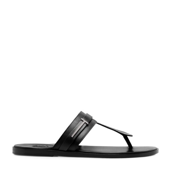 Leather Logo Sandals