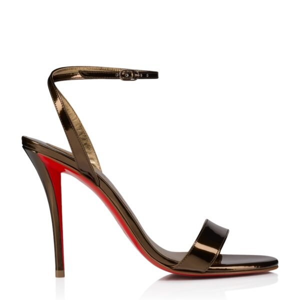 Miss Z Patent Leather Heeled Sandals 100