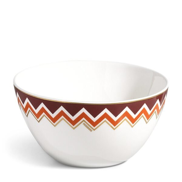 Porcelain Zigzag Rice Bowl (11.5cm)